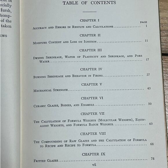 VTG 1928 Ceramic Tests & Calculations by Andrews. Ex-library. Wiley & Sons. - Picture 3 of 9